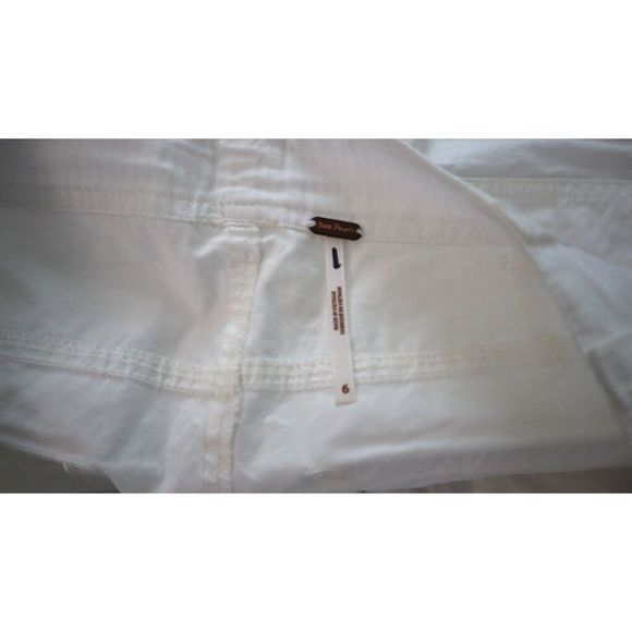 Free People OB1425597 Womens Sz 6 White The Thing Is Low Rise Utility Pants $128 - Picture 11 of 12